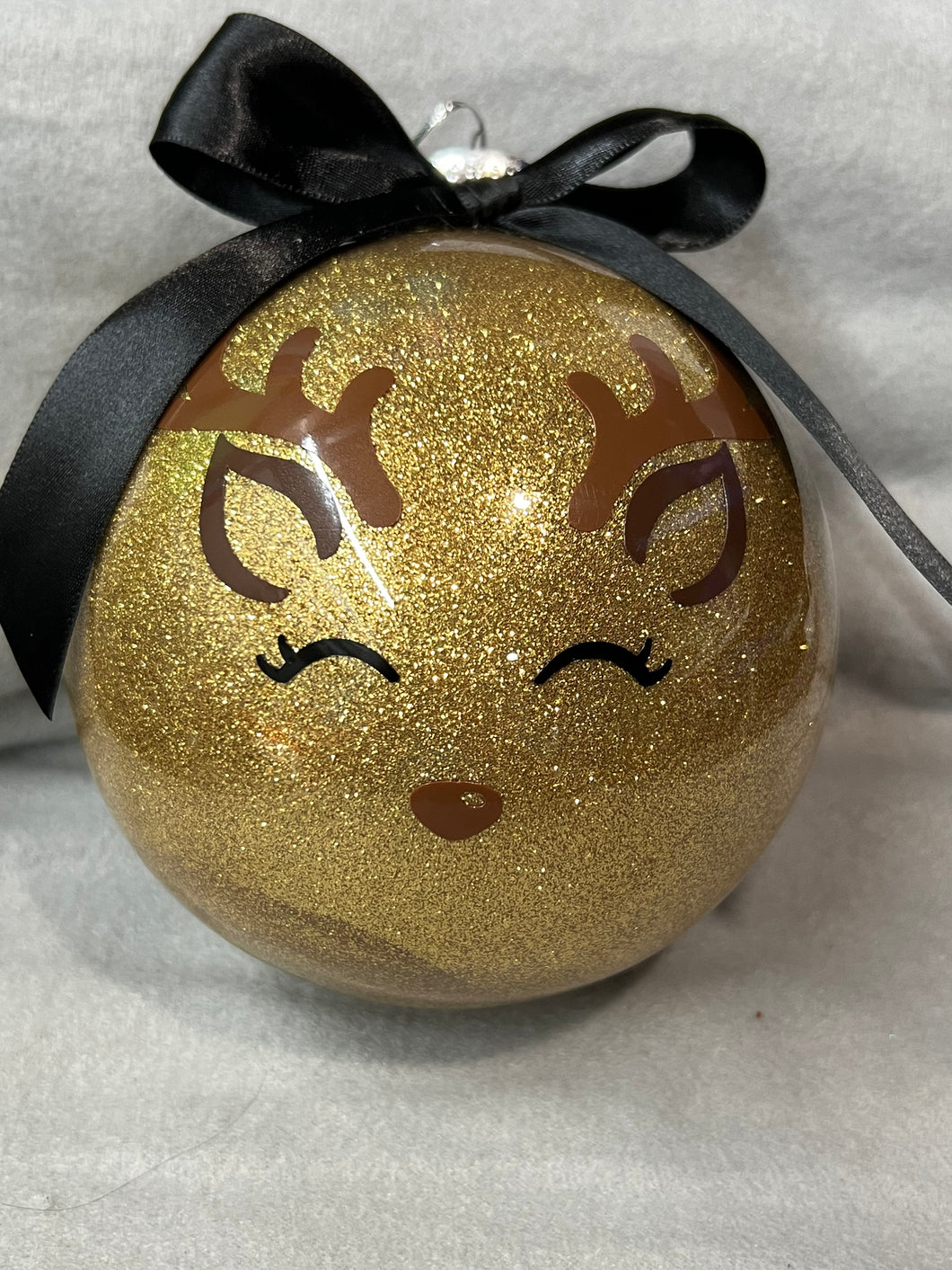 Handmade glitter ornament